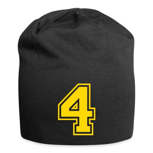Number 4 in a classic athletic collegiate font - Jersey Beanie