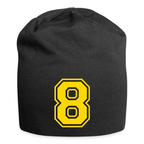 Number 8 in a classic athletic collegiate font - Jersey Beanie