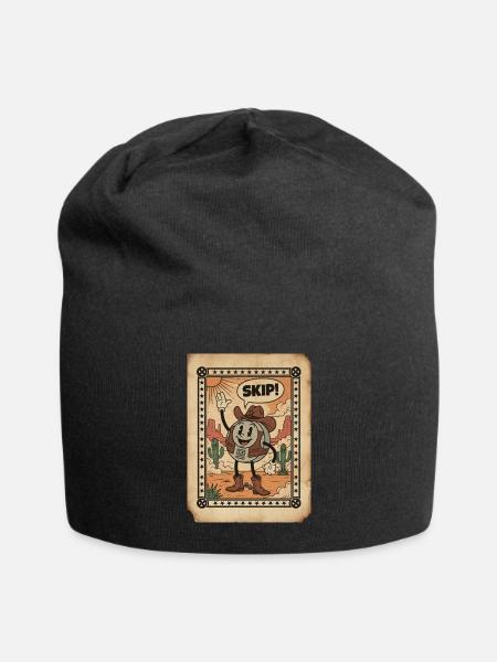 Desert Cowboy Skip Card - Jersey Beanie - black - Front