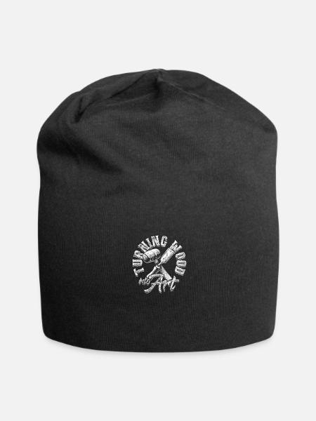 Turning Wood into Art - Woodcraft - Jersey Beanie - black