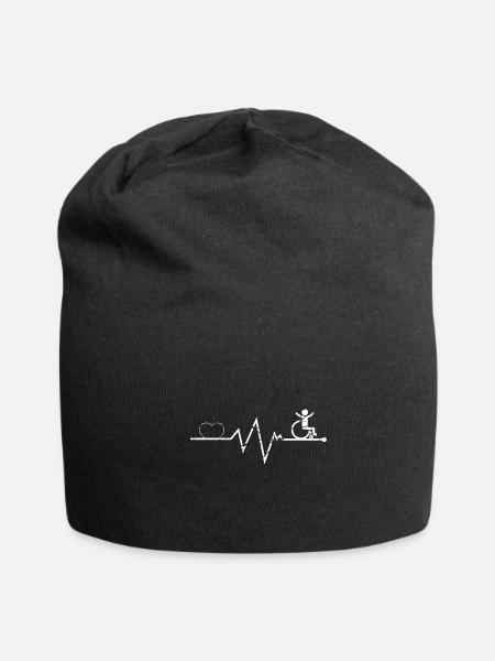 Funny Wheelchair Quote - Jersey Beanie - black