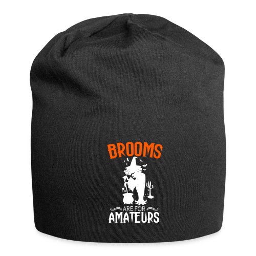 Brooms Are For Amateurs Funny Halloween Tardis - Jersey Beanie