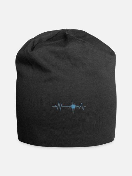Heartbeat Chip Electronics Profession Technician - Jersey Beanie - black - Front