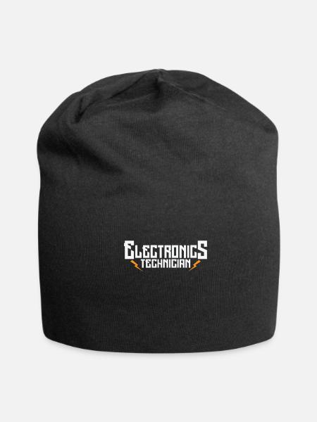 Electronics Technician Profession Technique Curren - Jersey Beanie - black - Front