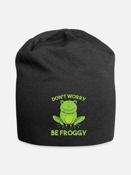Frog - Jersey Beanie - black