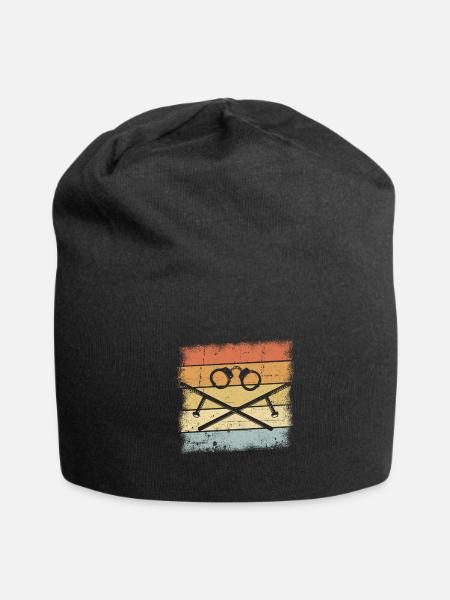 Policeman Gift - Jersey Beanie - black - Front