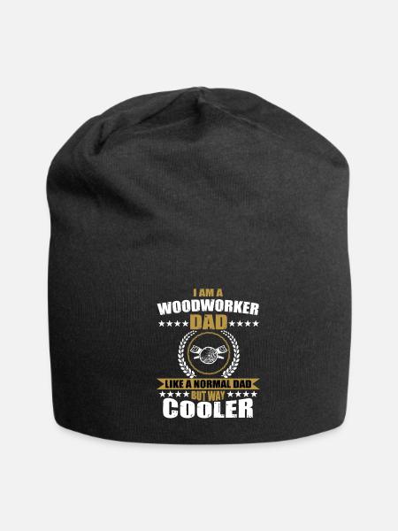Woodworker Dad - Jersey Beanie - black - Front