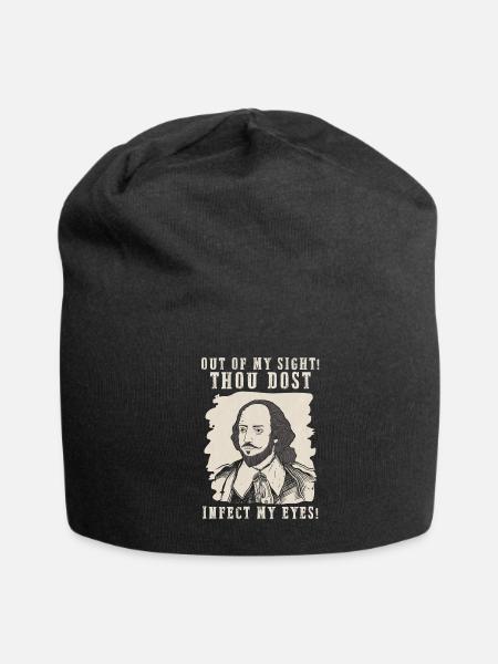 Infect My Eyes William Shakespeare Quote - Jersey Beanie - black - Front