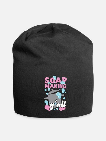Soap Making Crafting Soap Making - Jersey Beanie - black - Front