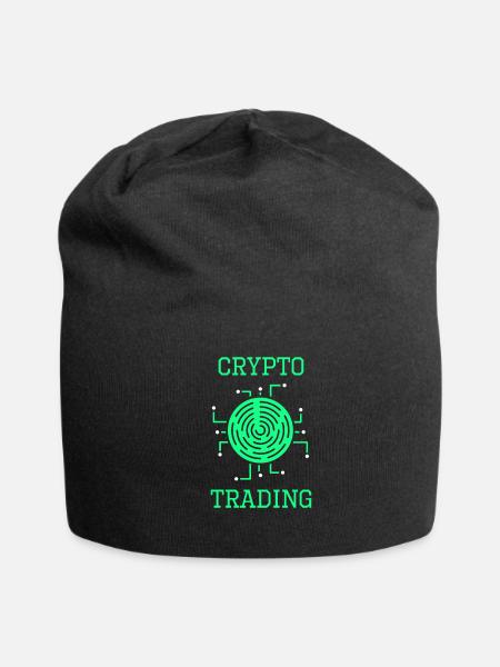 Crypto Trading Cryptos Trader Trade - Jersey Beanie - black - Front
