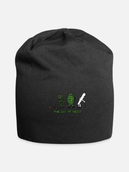The life of weed - Jersey Beanie - black - Front