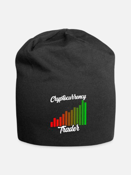 Cryptocurrency Trader Trading Trade Crypto - Jersey Beanie - black - Front