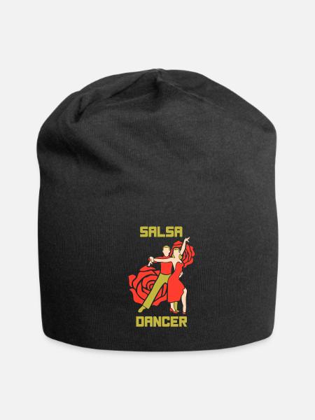 Salsa Dancer Dance Latin Dancing - Jersey Beanie - black - Front