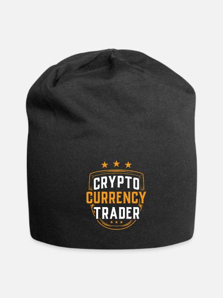 Cryptocurrency Trader Trading Crypto Trade - Jersey Beanie - black - Front