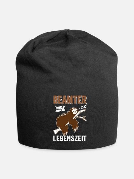 Civil Servant, Official, Lazy Civil Servant - Jersey Beanie - black - Front