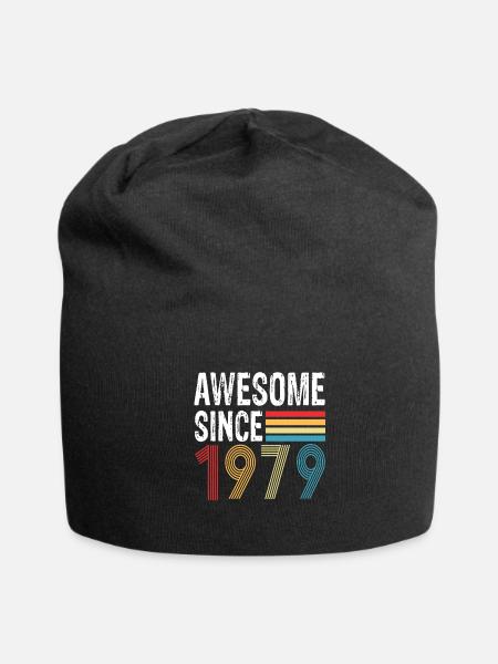 Awesome Since 1979 Birthday 1979 Vintage 1979 - Jersey Beanie - black - Front