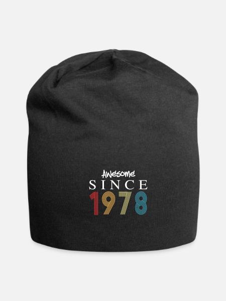 Awesome Since 1979 Birthday 1979 Vintage 1979 - Jersey Beanie - black - Front