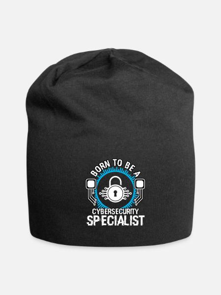 Awesome Born To Be A Cybersecurity Specialist - Jersey Beanie - black - Front