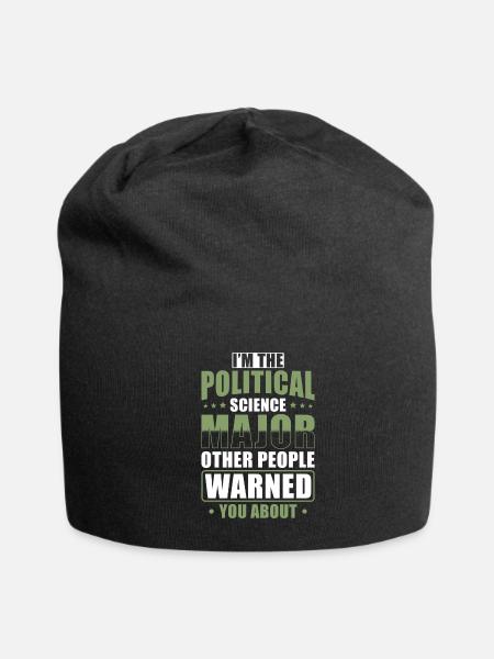 Political Science Major - Jersey Beanie - black - Front