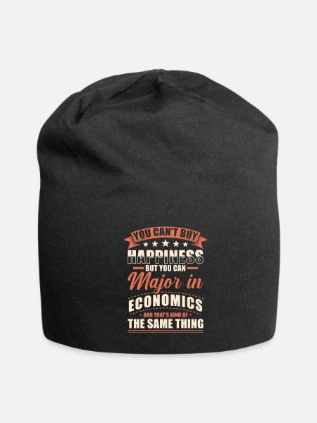 Economics Major - Jersey Beanie - black - Front
