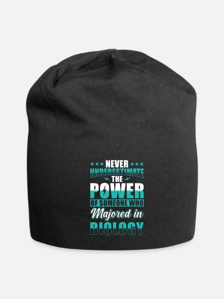 Biology Major - Jersey Beanie - black - Front
