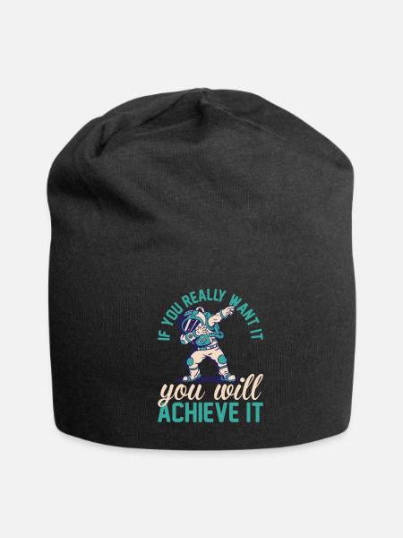 Dabbing Aerospace Astronaut Space Travel Space Ast - Jersey Beanie - black - Front