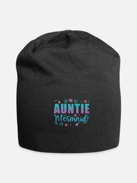 Aunt Mermaid - Jersey Beanie - black - Front