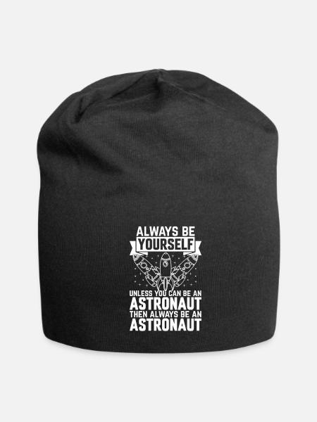 Space Rocket Space Ship Aerospace Space Travel Ast - Jersey Beanie - black - Front
