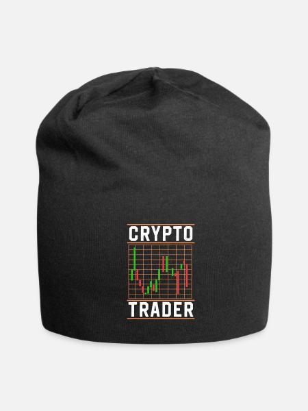 Crypto Trader Cryptos Trade Trading - Jersey Beanie - black - Front