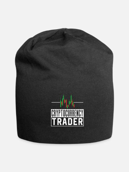 Cryptocurrency Trader Trading Crypto Trade - Jersey Beanie - black - Front