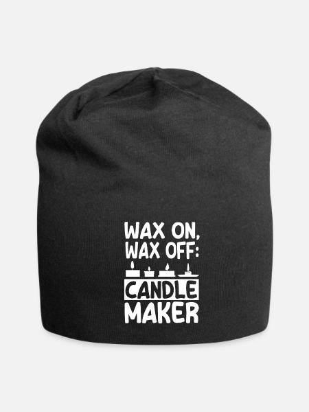 Candle Making - Jersey Beanie - black - Front