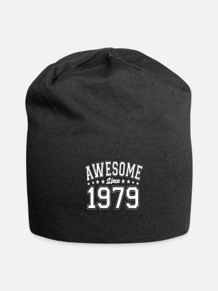 Awesome Since 1979 Birthday 1979 Vintage 1979 - Jersey Beanie - black - Front