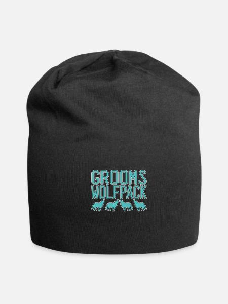 grooms wolfpack - Jersey Beanie - black - Front