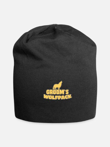 grooms wolfpack - Jersey Beanie - black - Front