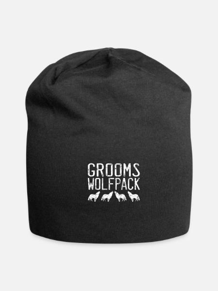 grooms wolfpack - Jersey Beanie - black - Front