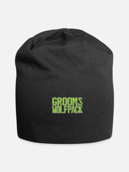 grooms wolfpack - Jersey Beanie - black - Front