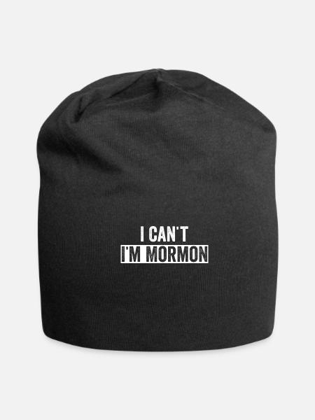 Funny Mormon Missionary LDS - Jersey Beanie - black - Front