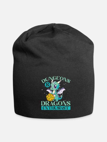 Dragons enthusiast - Jersey Beanie - black