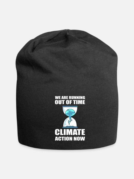 Earth Day Climate Activist - Jersey Beanie - black - Front