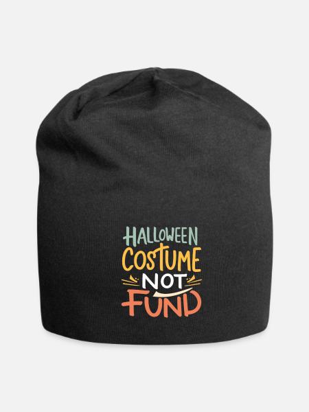 Halloween Costume Not Found - Jersey Beanie - black - Front