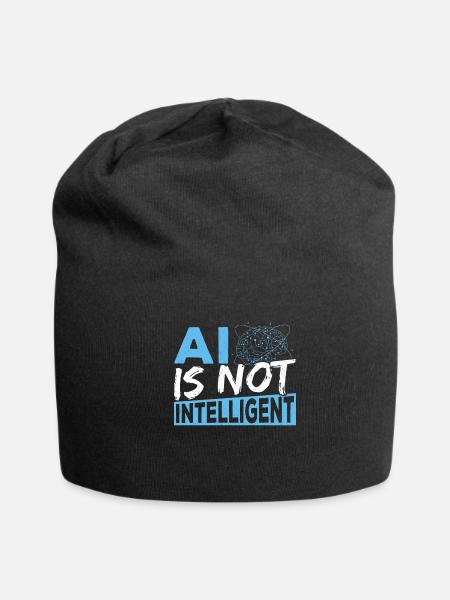 Digital Brain Robot AI Artificial General - Jersey Beanie - black - Front