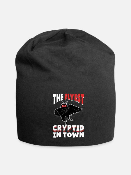 Mothman Cryptozoology - Jersey Beanie - black - Front