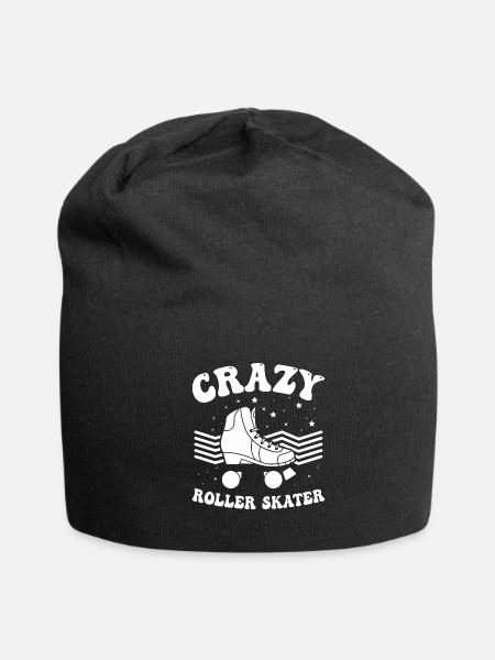Roller Skates Roller Skating - Crazy Roller Skater - Jersey Beanie - black - Front