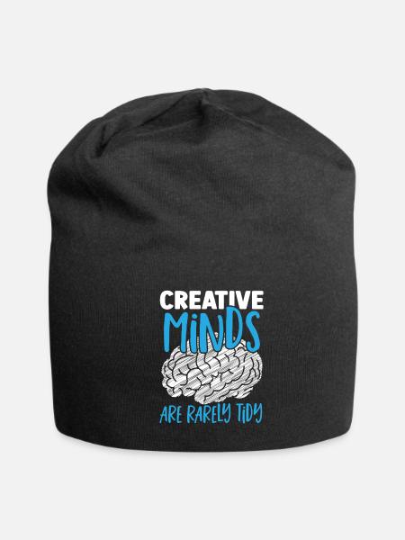 Creative Minds Are Rarely Tidy Neuroscience - Jersey Beanie - black - Front