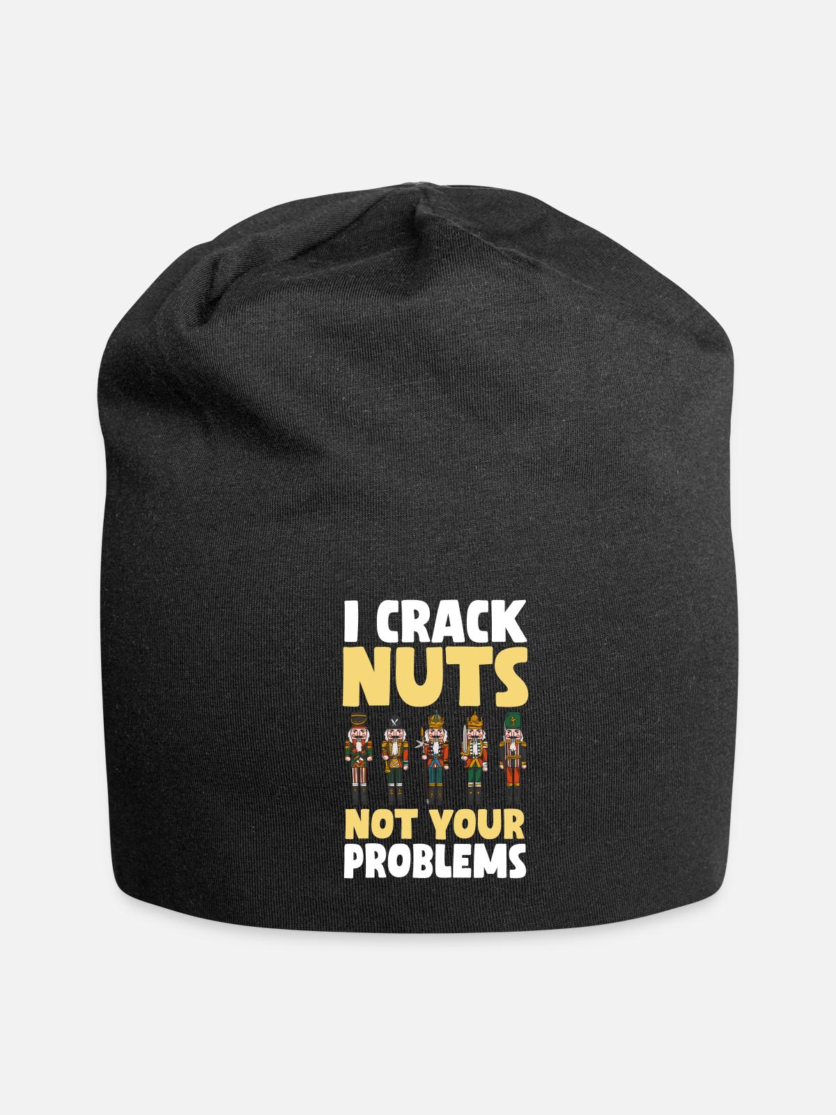Nutcracker Saying - Jersey Beanie - black - Front