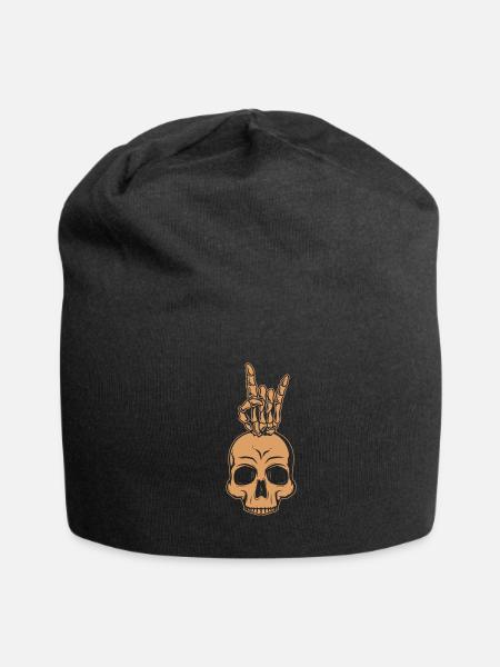 Electric Guitar - Jersey Beanie - black - Front