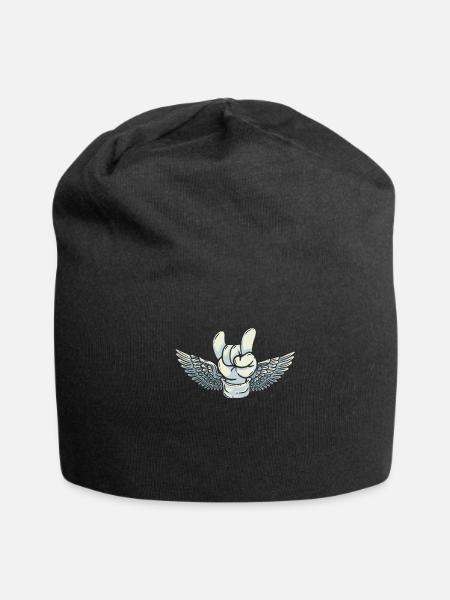 Electric Guitar - Jersey Beanie - black - Front