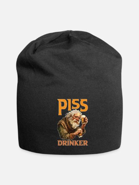 Piss Drinker 45 - Jersey Beanie - black - Front