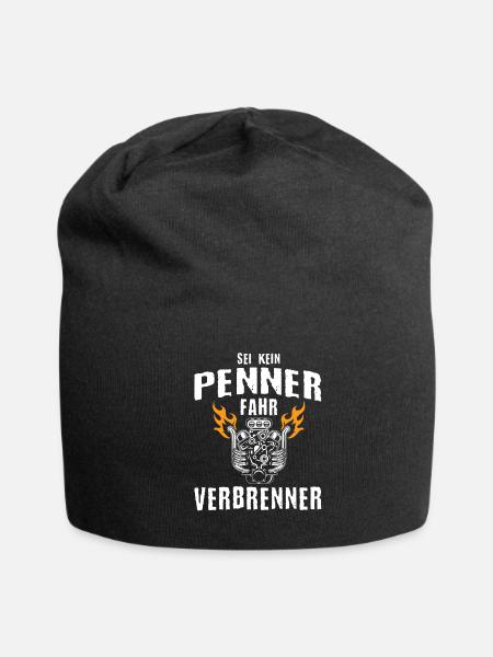 Burning Engine "is Not A Bum, Driving Combustion" - Jersey Beanie - black