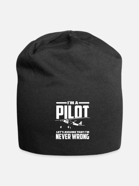 Pilot Right Have Flying Pilots - Jersey Beanie - black - Front